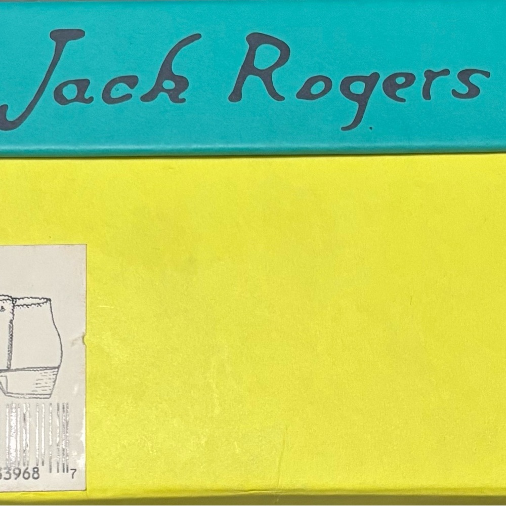 Jack Rogers Turquoise and Yellow Box